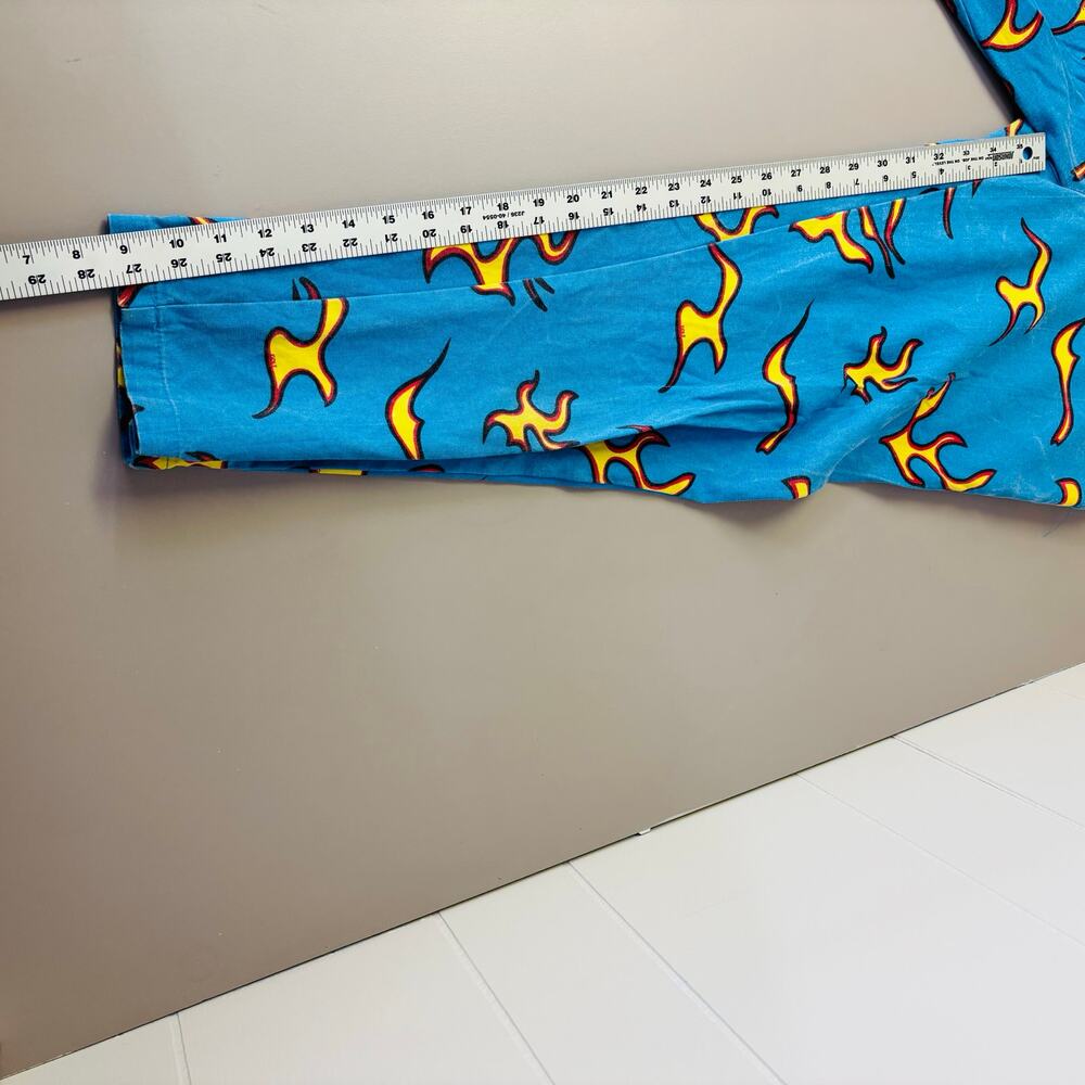 GOLF WANG Flame Pants Size 32 Mens Blue Tyler The Creator Tapered Cotton - Picture 5 of 7